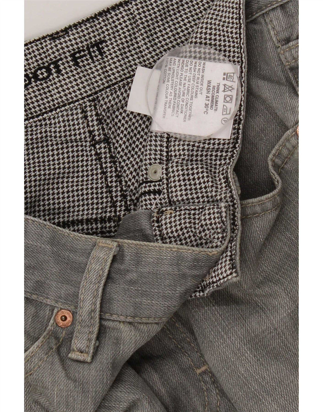 Marks & Spencer Jeans Bootcut para Hombre W30 L26 Algodón Gris
