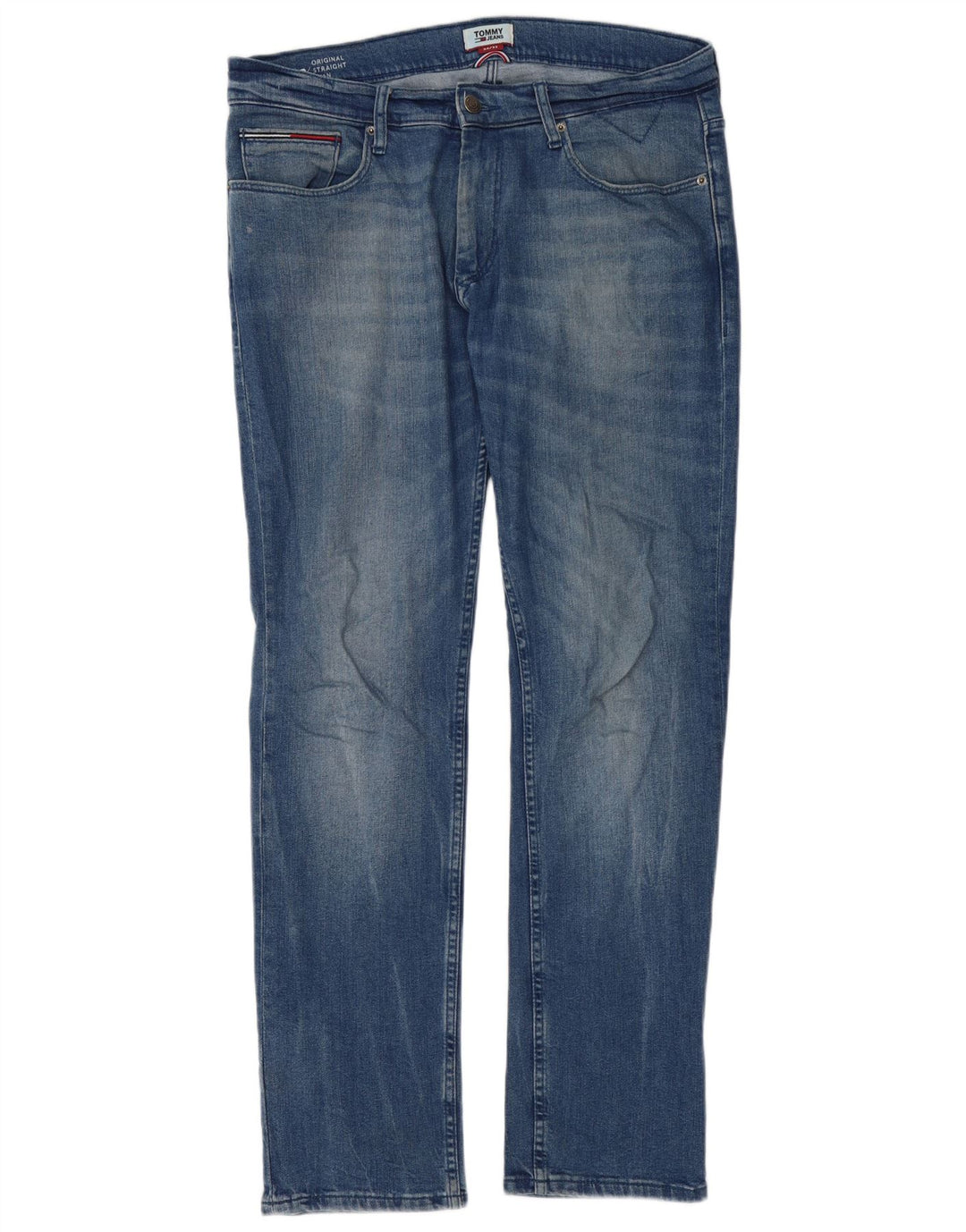 Tommy Hilfiger Vaqueros rectos para hombre W34 L32 Algodón azul