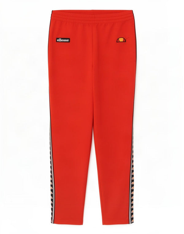 Ellesse Mens Graphic Tracksuit Trousers Medium Red Colourblock Polyester