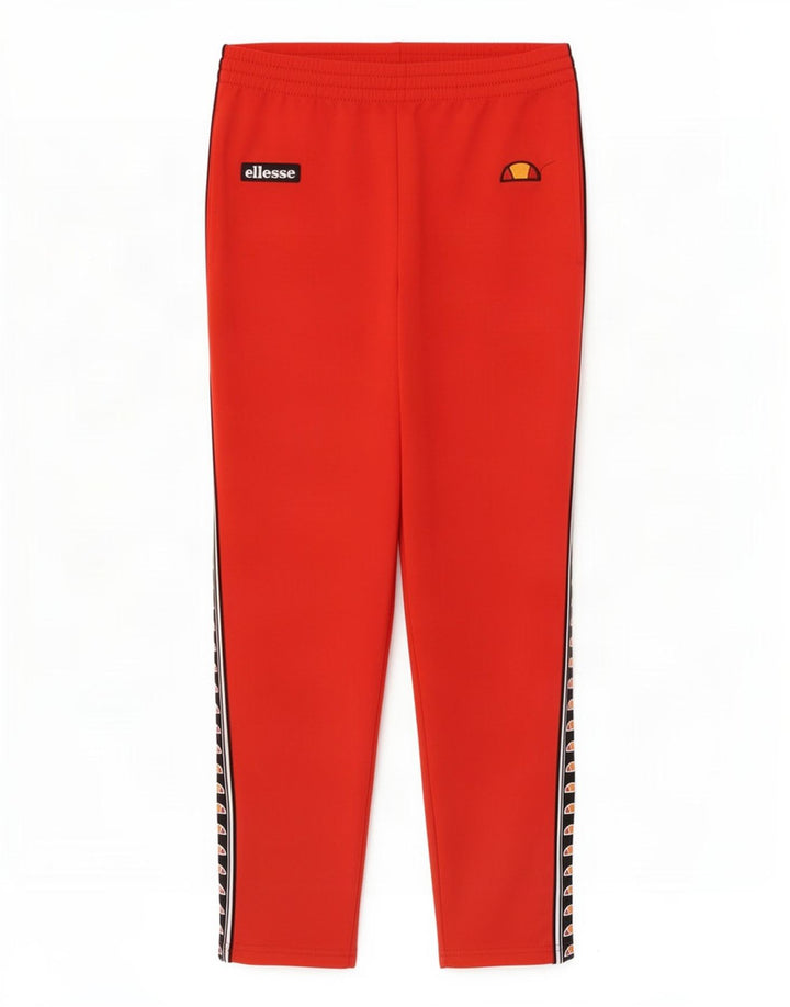 Ellesse Hombre Pantalones De Chándal Gráfico Poliéster Color Block Rojo Medio