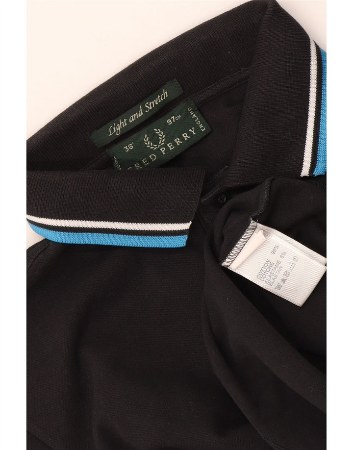 Polo Fred Perry Hombre Pequeño Algodón A Rayas Negro