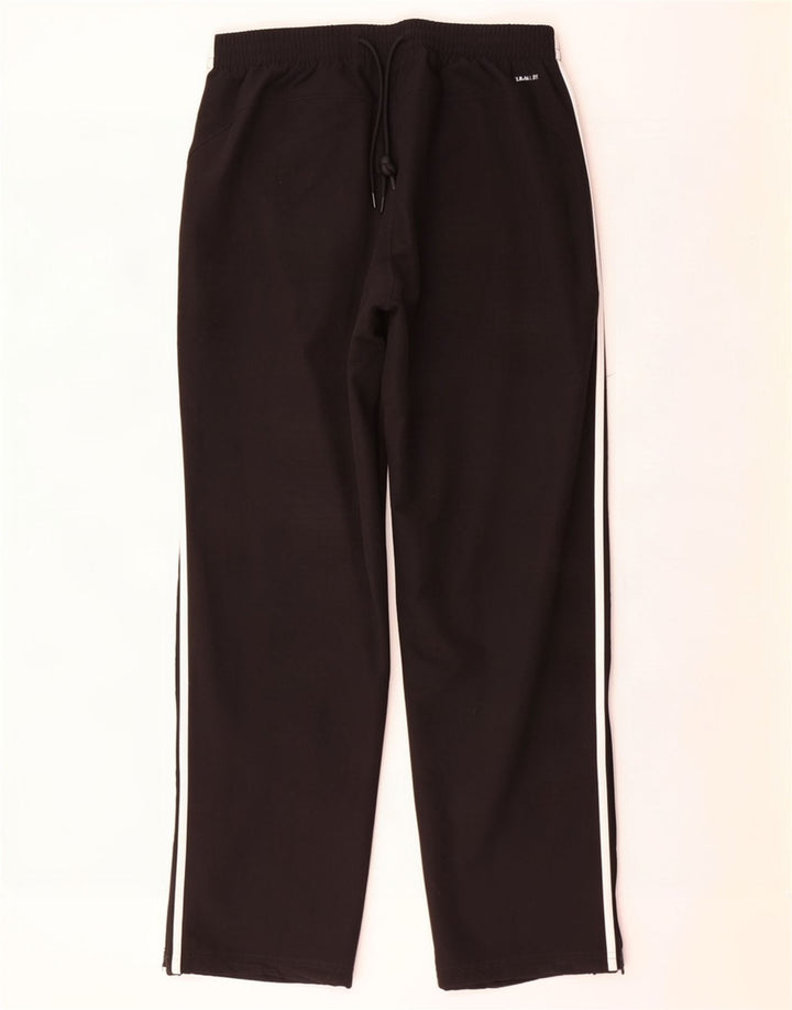 Adidas - Pantalón de chándal Climalite para hombre, talla grande, poliéster negro