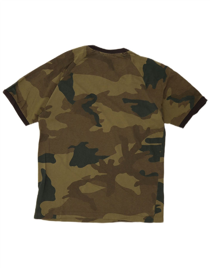 Camiseta Adidas Hombre Top Medium Khaki Camuflaje Algodón