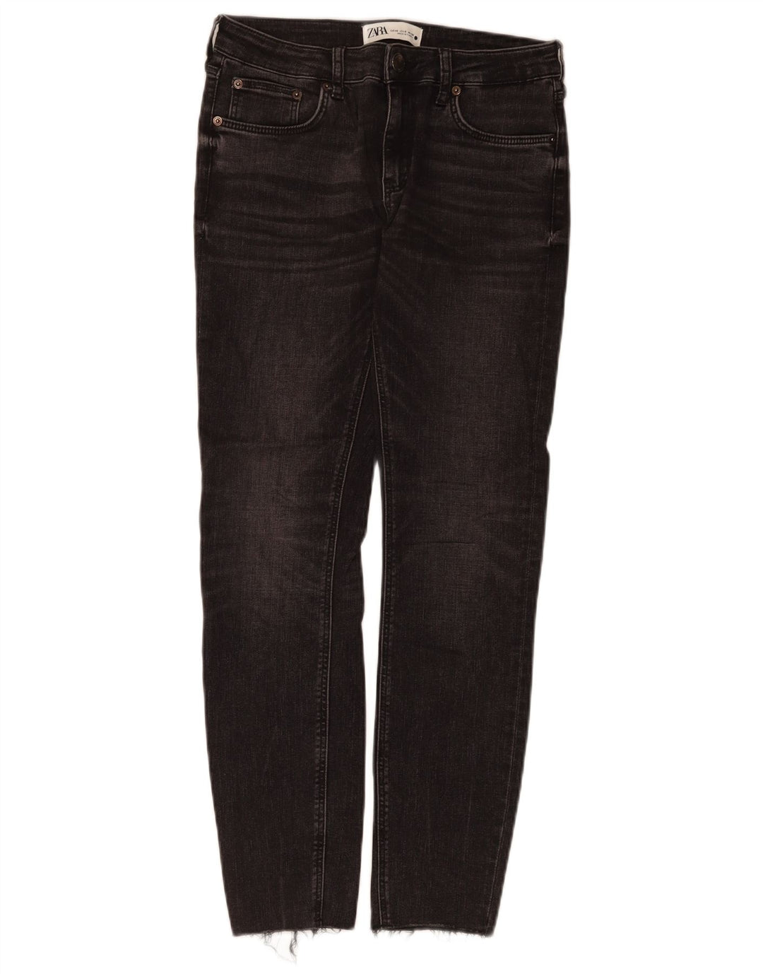Zara Jeans Slim Mujer EU 40 Medium W30 L28 Algodón Negro