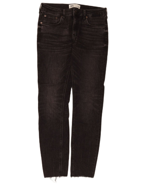 Zara Jeans Slim Mujer EU 40 Medium W30 L28 Algodón Negro