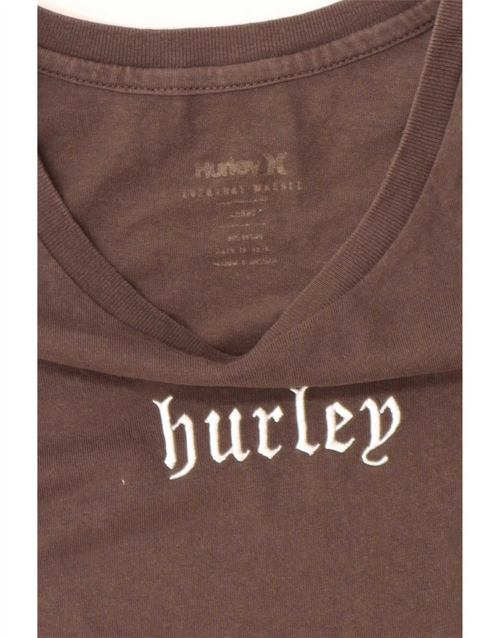 Hurley - Camiseta gráfica para hombre, talla grande, color marrón