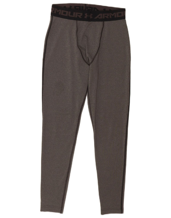 Under Armour Leggings con estampado Heat Gear para hombre, color gris grande, color block