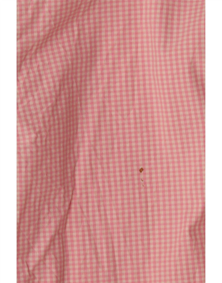 RALPH LAUREN Camisa Hombre XL Algodón Vichy Rosa