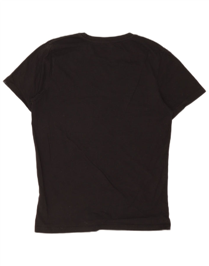 Jack & Jones Hombre Camiseta Top Medium Negro Algodón