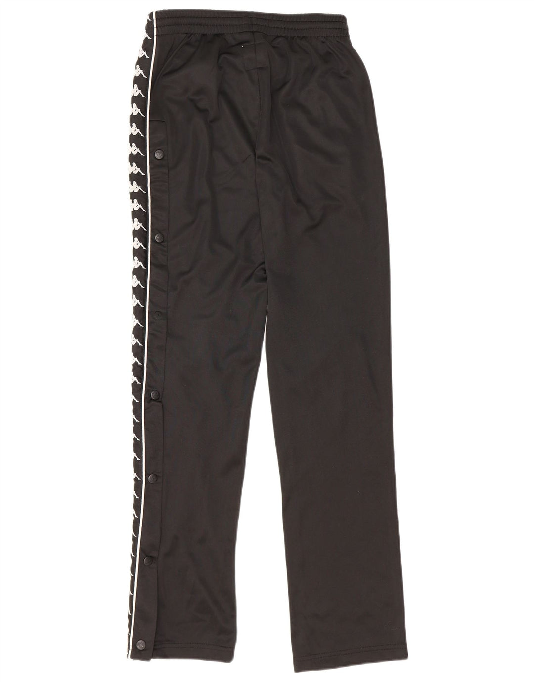 KAPPA Pantalones de chándal gráficos para mujer UK 40 Mediano Poliéster negro