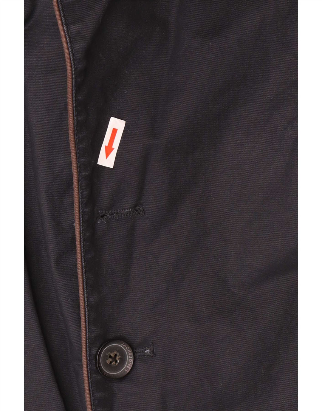 Jack & Jones Chaqueta militar para hombre UK 36 Small Azul marino