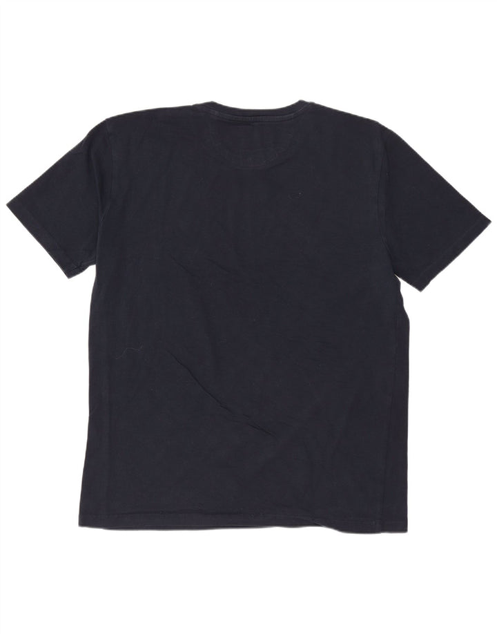 ZARA Hombre Camiseta Slim Fit Top XL Azul Marino