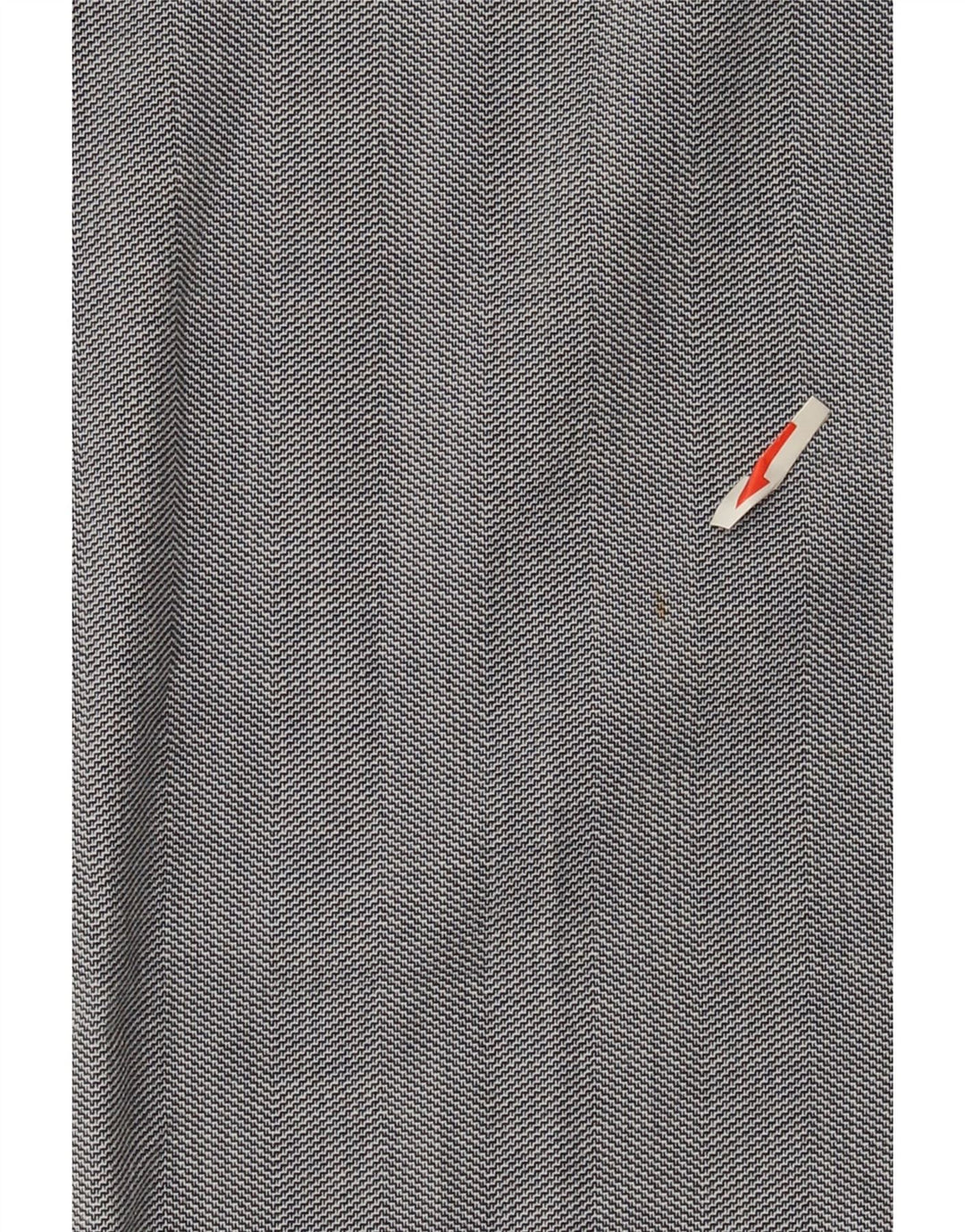 Zara Mujer Pantalón De Traje Slim EU 40 Medium W30 L27 Gris Chevron Poliéster