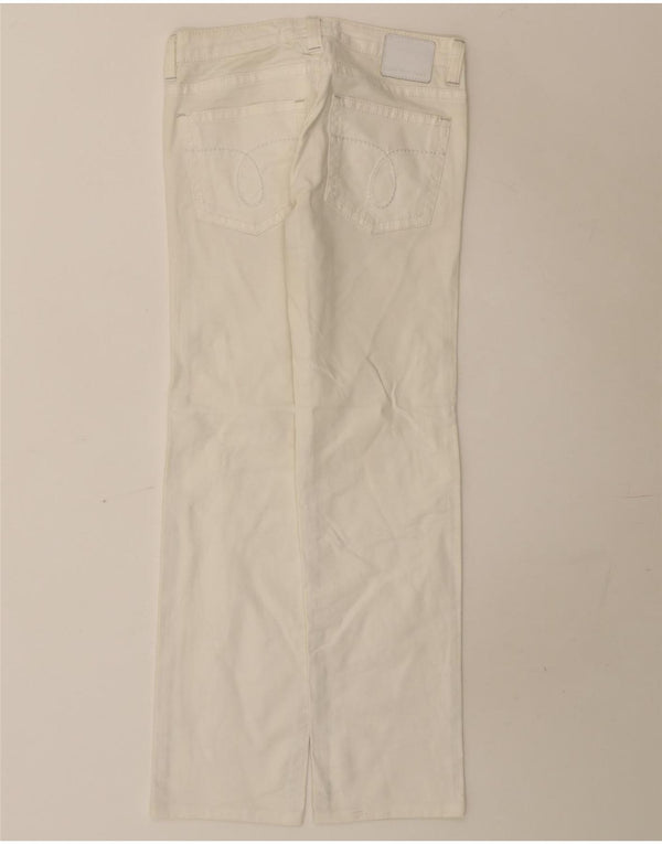 Pantalones informales rectos Calvin Klein para mujer W27 L29 Algodón blanco