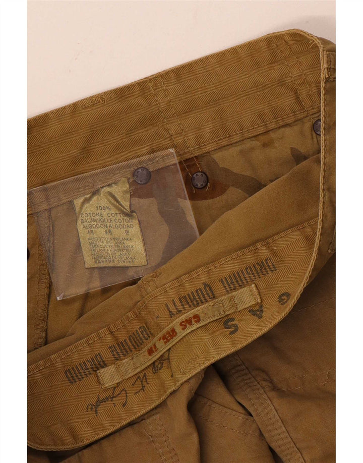 Pantalones cortos casuales para hombre Gas W30 Algodón beige medio