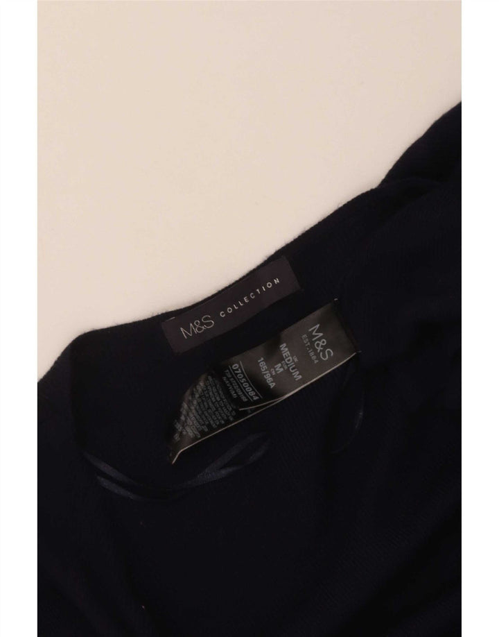 Marks & Spencer - Cárdigan largo para mujer, talla 40, tamaño mediano, azul marino