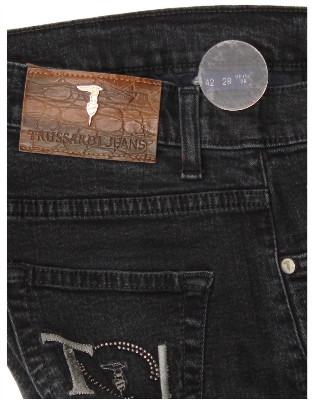 Vaqueros Trussardi Mujer Rectos W26 L29 Gris