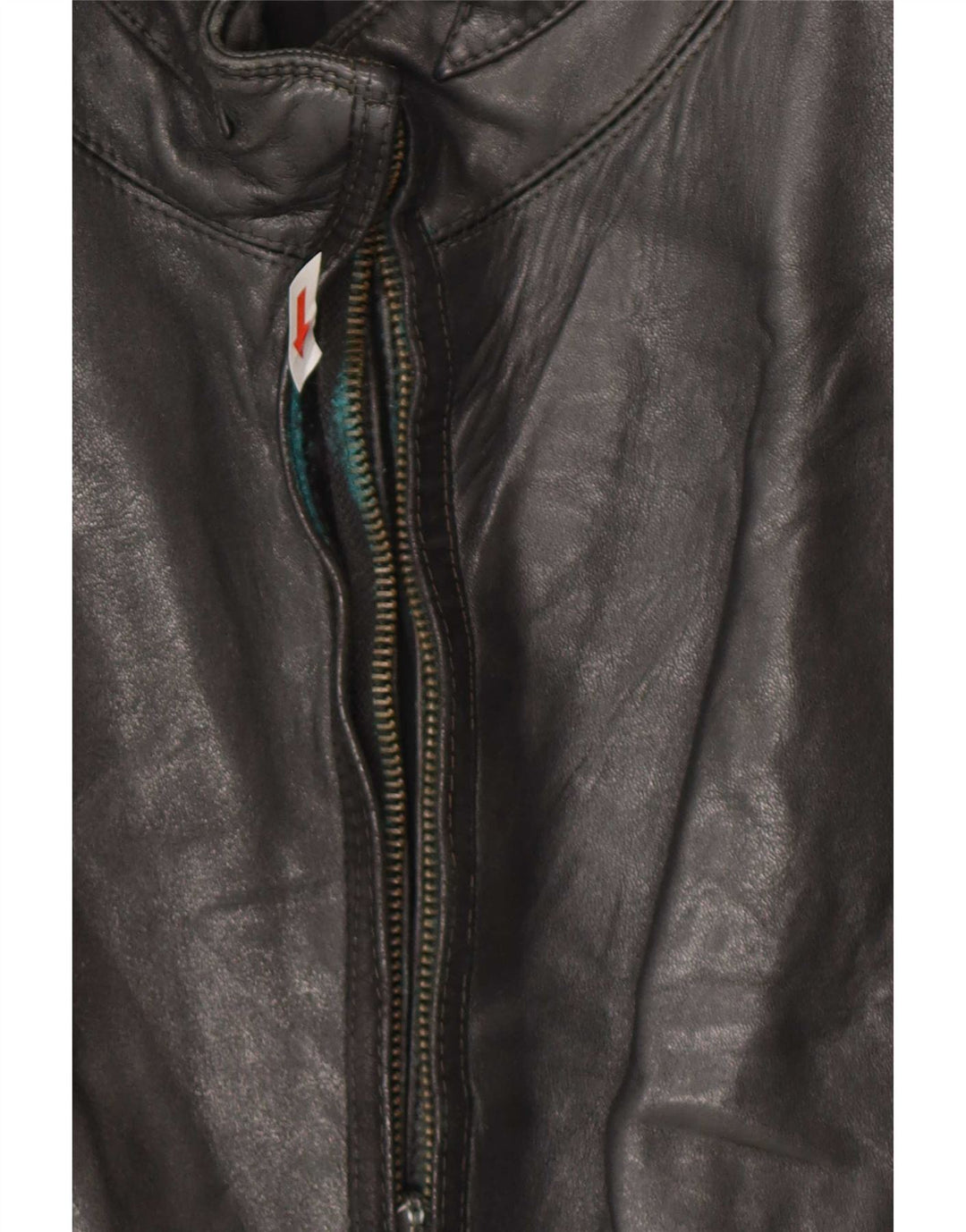 Gianni Versace Chaqueta de cuero para mujer UK 18 XL Cuero negro
