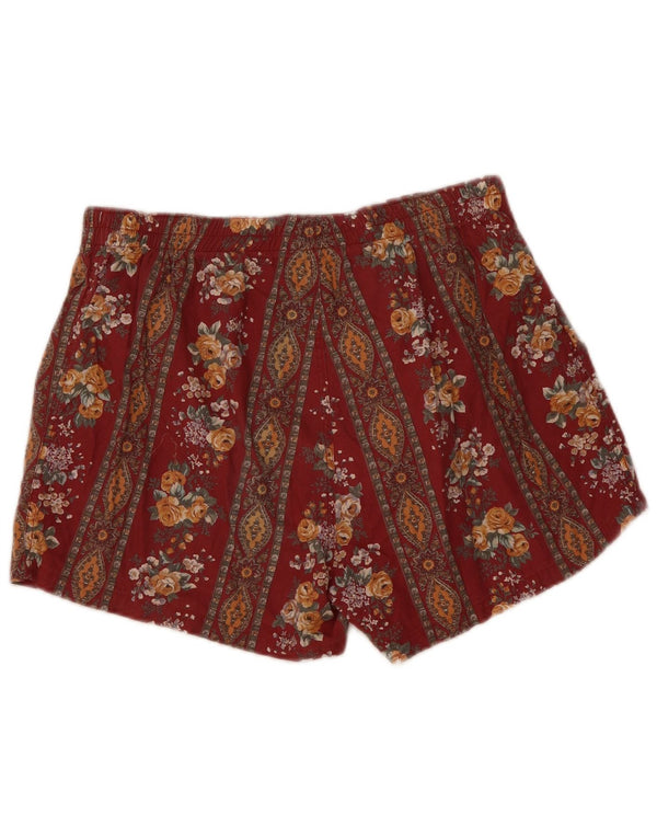 Rifle Pantalones cortos casuales para hombre XL W38 Algodón floral burdeos