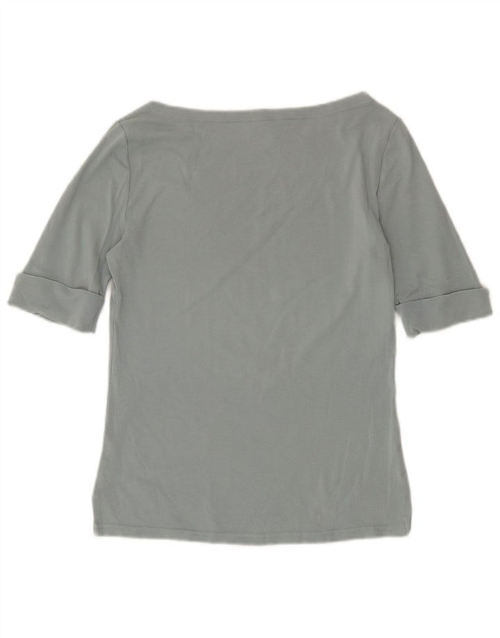 Ralph Lauren Top para mujer manga 3/4 UK 12 Gris medio