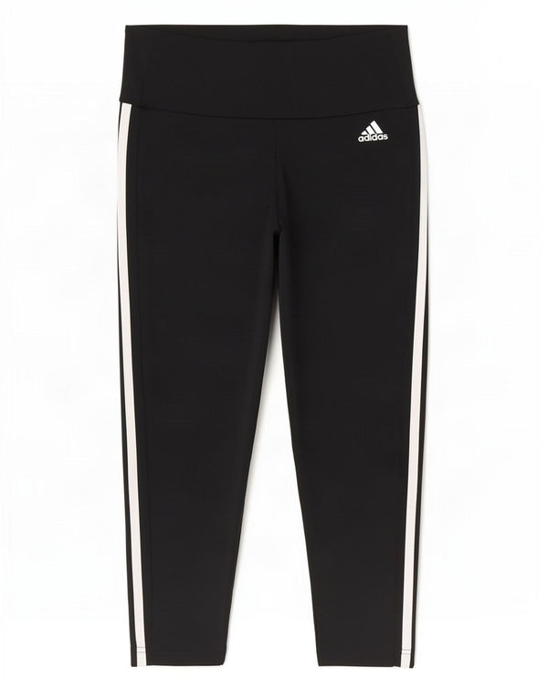 Adidas Mujer Aeroready Capri Leggings UK 8/10 Pequeño Negro Poliéster
