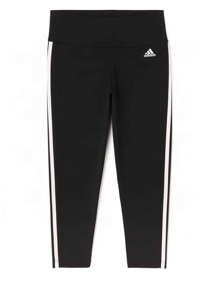 Adidas Mujer Aeroready Capri Leggings UK 8/10 Pequeño Negro Poliéster