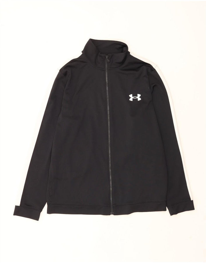 Under Armour Hombre Chándal Top Chaqueta Grande Negro Colorblock Poliéster