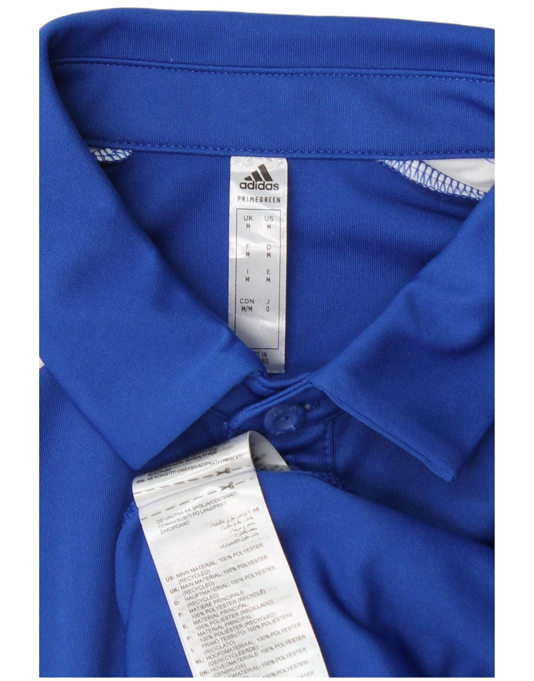Adidas Hombre Aeroready Graphic Polo Polo Azul Medio Poliéster