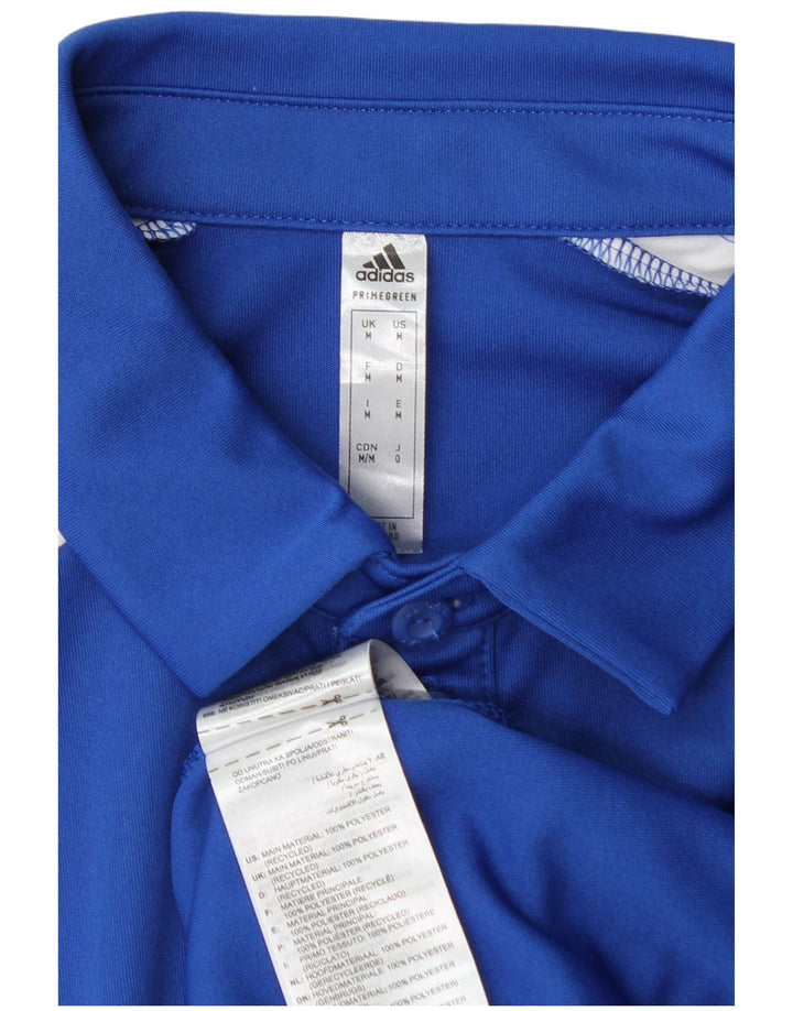 Adidas Hombre Aeroready Graphic Polo Polo Azul Medio Poliéster