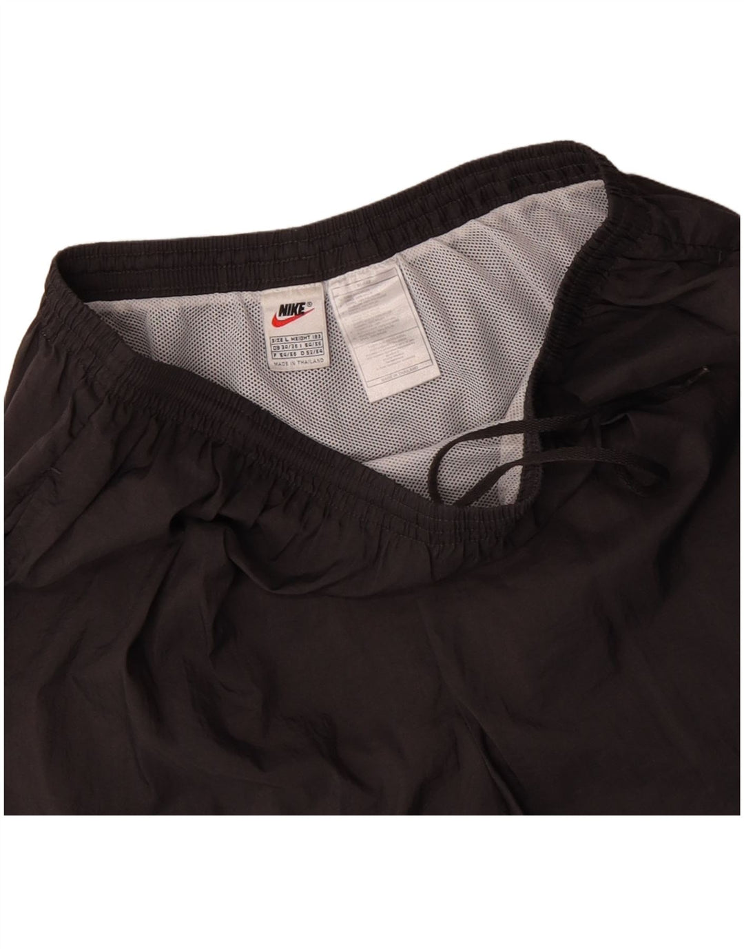 NIKE Pantalones cortos deportivos con gráficos para hombre, nailon gris grande