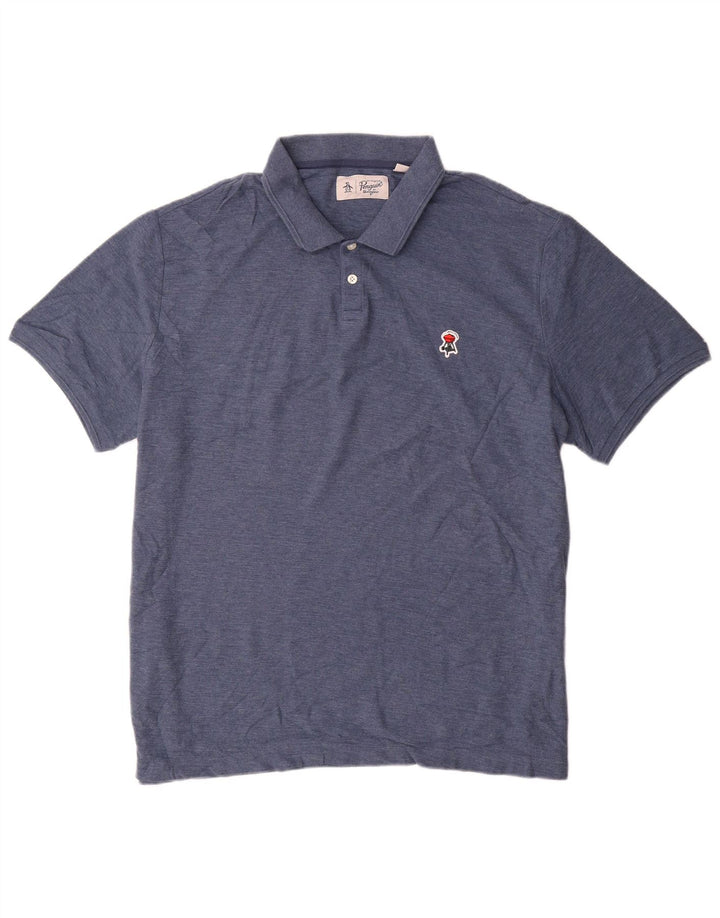 PENGUIN Polo para hombre 2XL Algodón azul