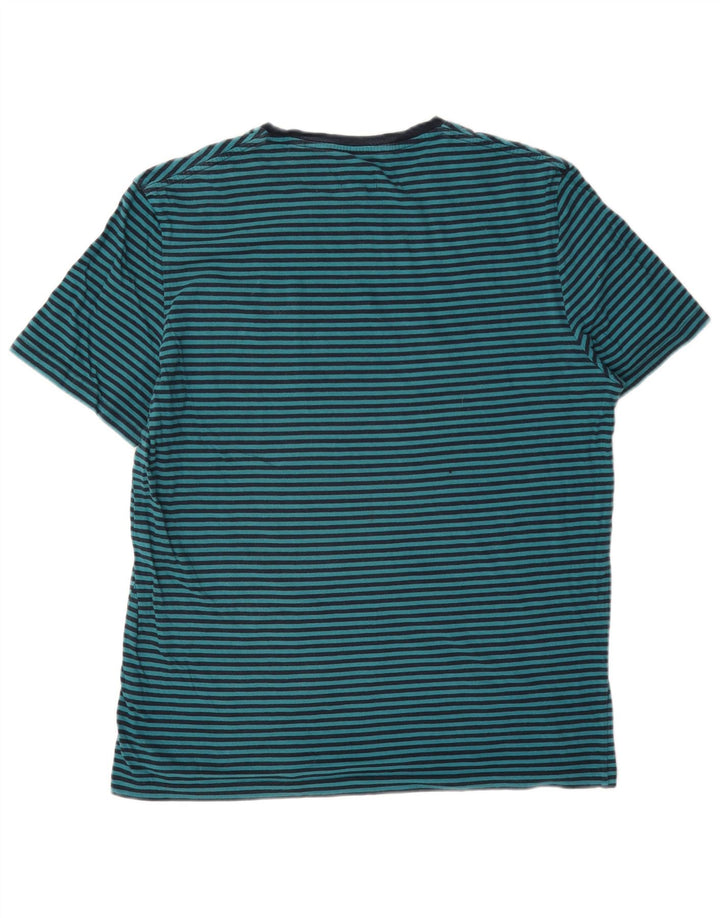 Jack Wills - Camiseta para hombre, color azul medio, algodón a rayas