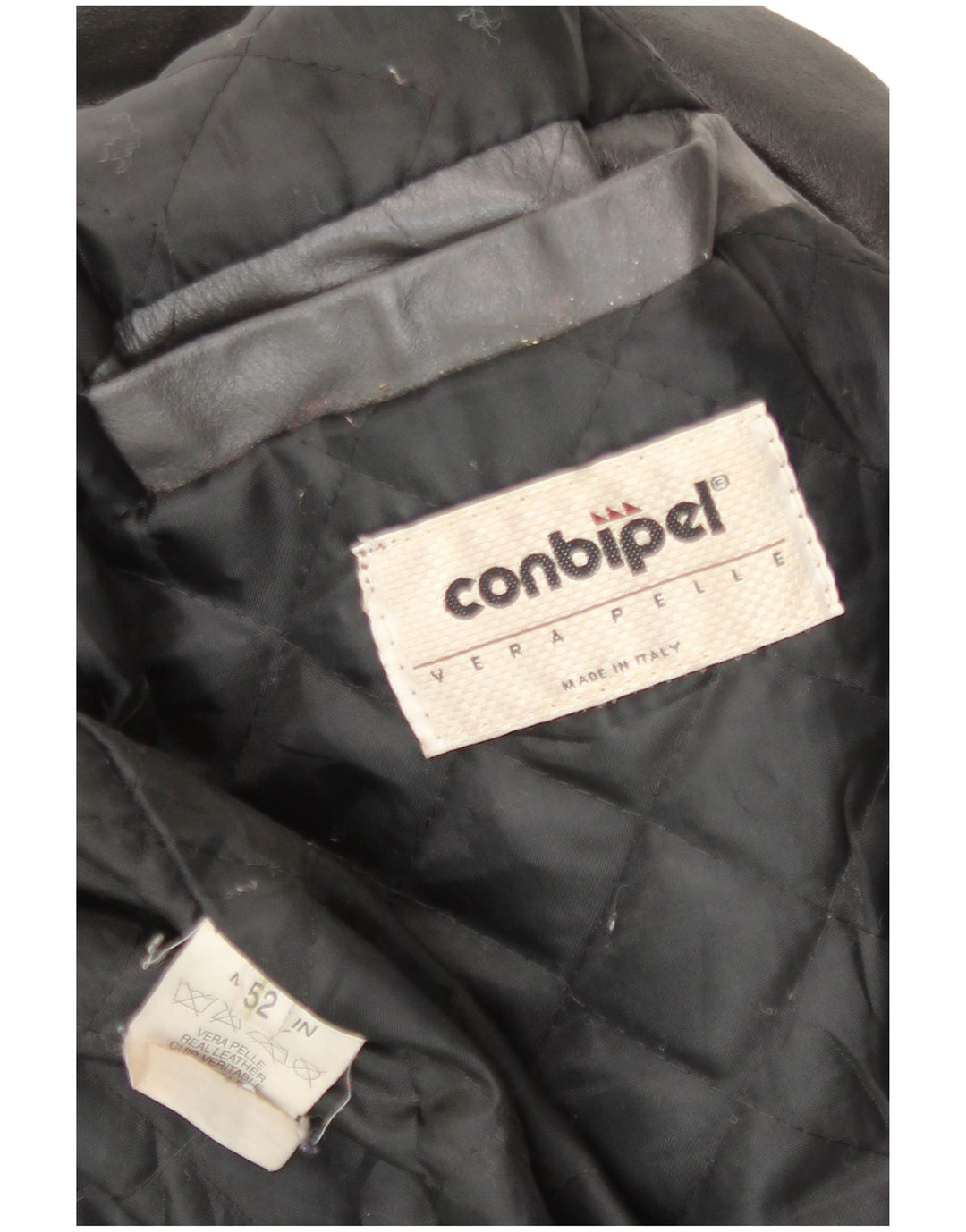 Conbipel Chaqueta de cuero para hombre IT 52 Cuero gris grande