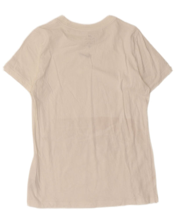 Nike Camiseta para mujer Top UK 10 Small White Cotton
