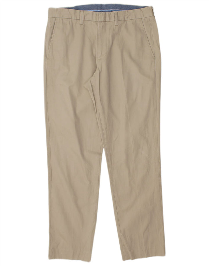 J. CREW Pantalones chinos delgados BOWERY para hombre W32 L30 Algodón beige