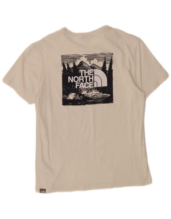 The North Face Mens Graphic T-Shirt Top Small White Cotton