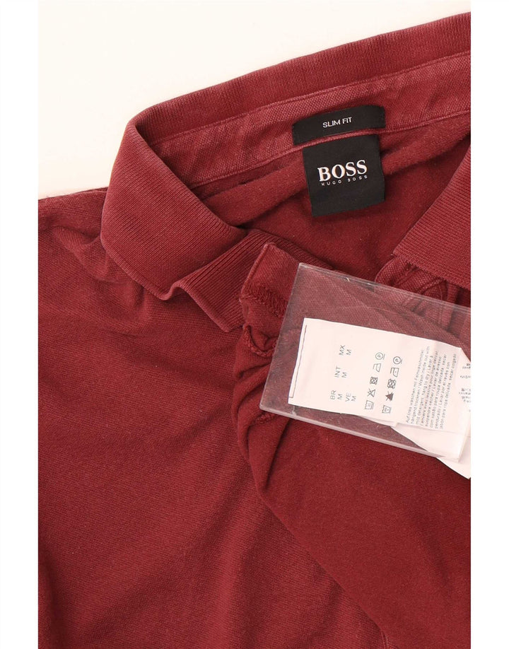 Hugo Boss Hombre | Polo slim fit de algodón granate medio