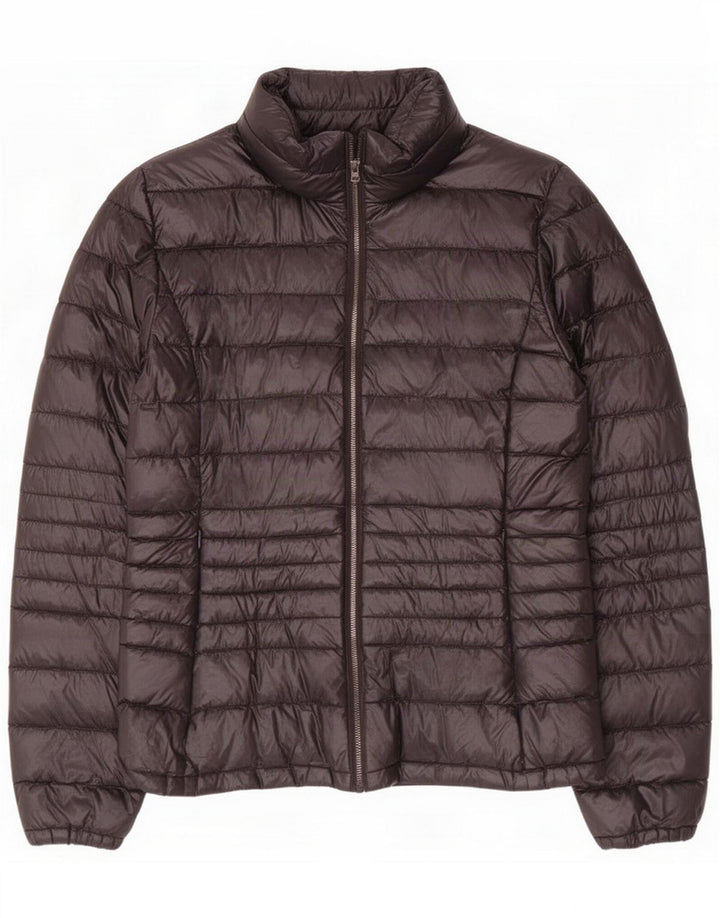 Chaqueta acolchada Benetton para mujer UK 42 Medium Black Nylon