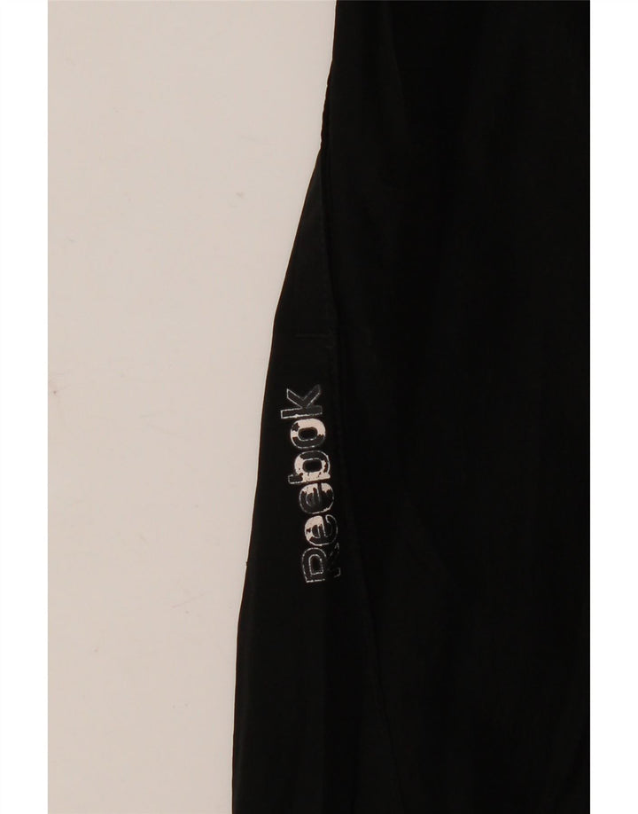 Reebok Hombre Pantalones De Chándal Joggers Small Negro Colorblock Poliéster