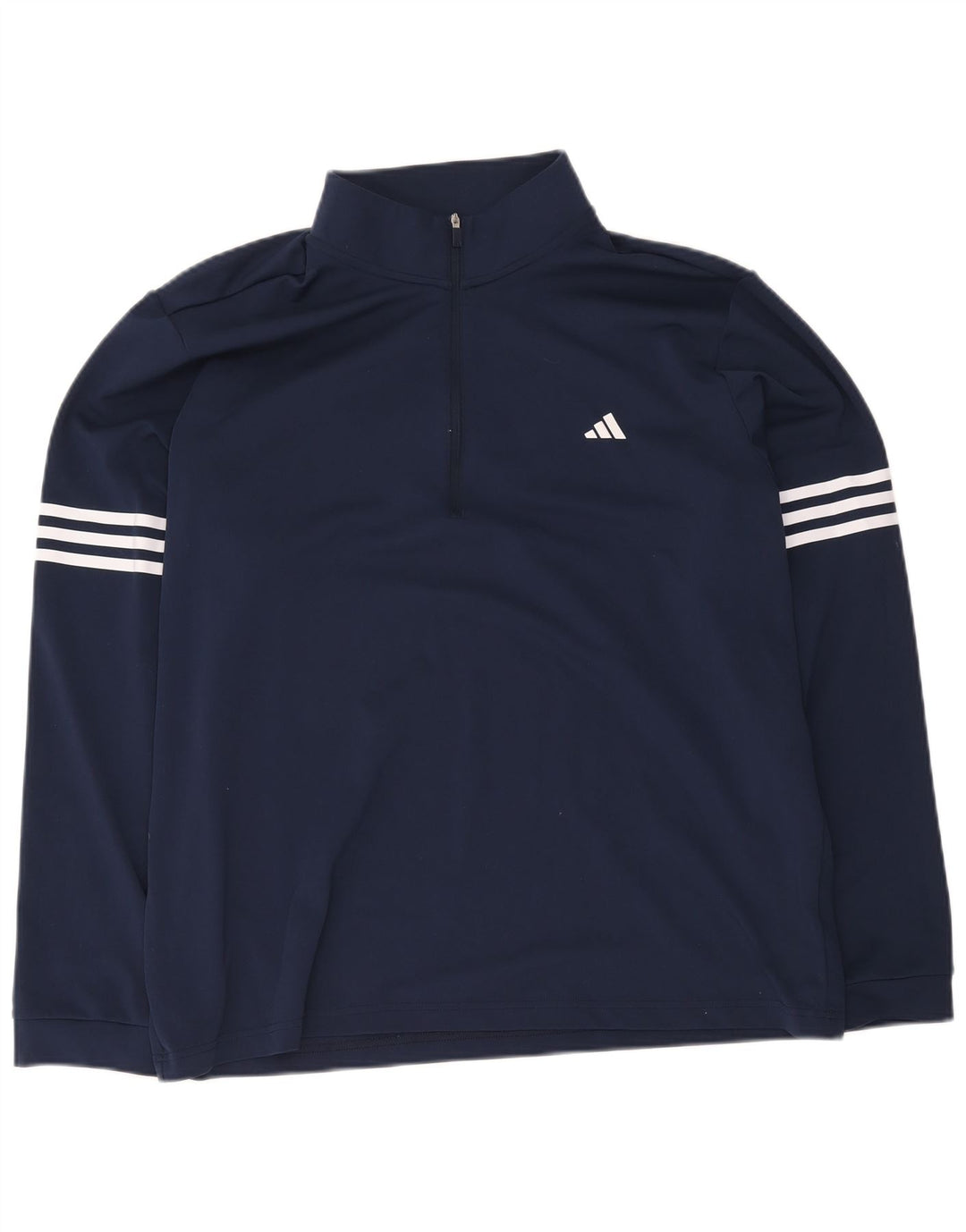 Adidas Hombre Zip Neck Jersey Chándal Top XL Azul Marino Poliéster