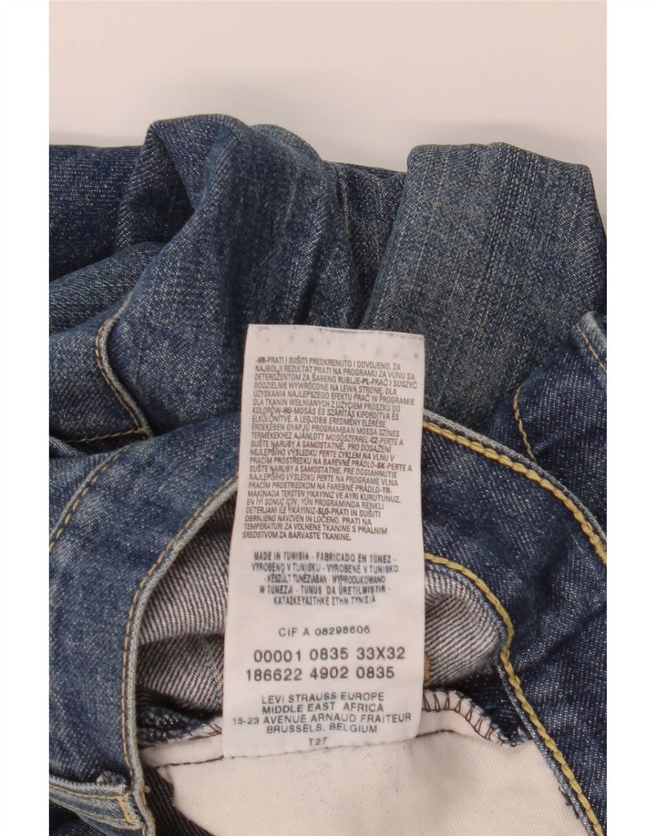 Vaqueros Levi's Hombre Rectos W33 L32 Algodón Azul