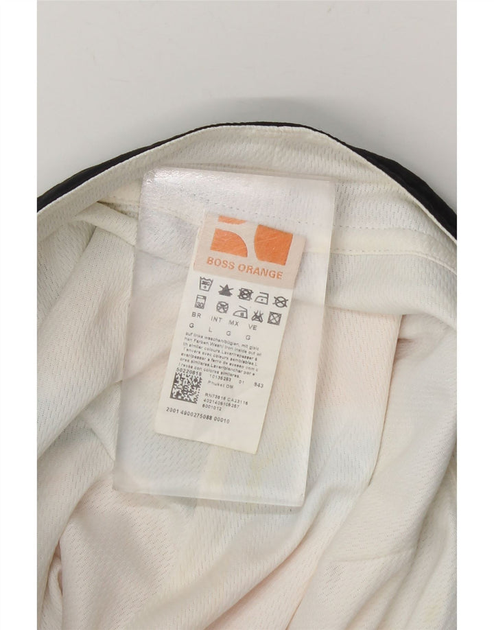 Bañador Hugo Boss Hombre Bañador Grande Poliéster A Rayas Naranja