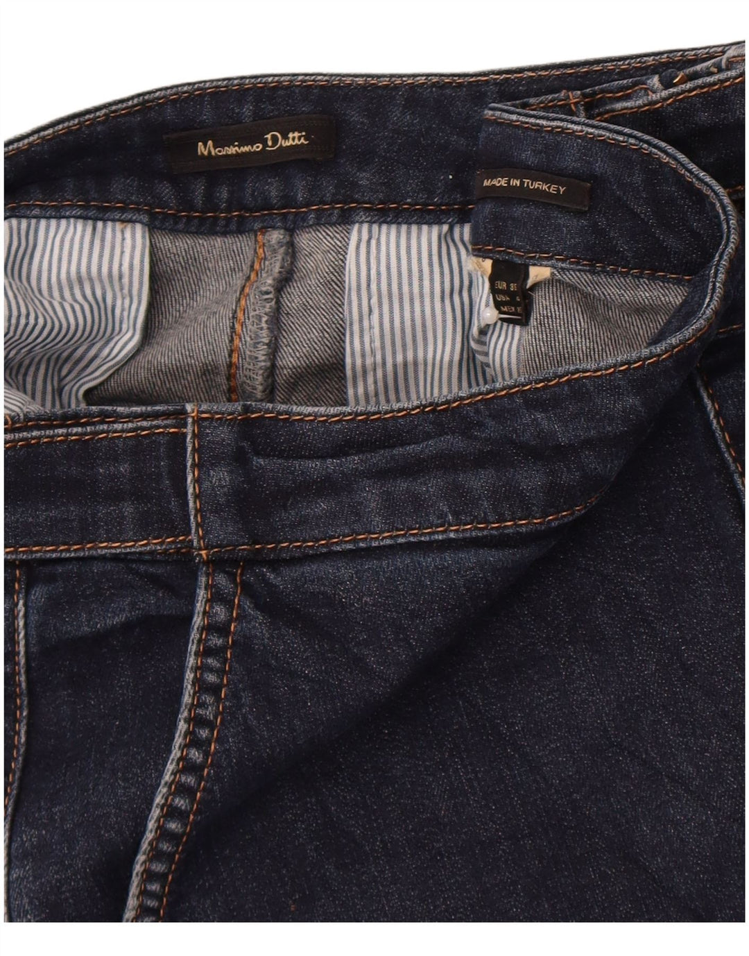 Vaqueros Acampanados Mujer Massimo Dutti EU 36 XS W26 L30 Azul Marino