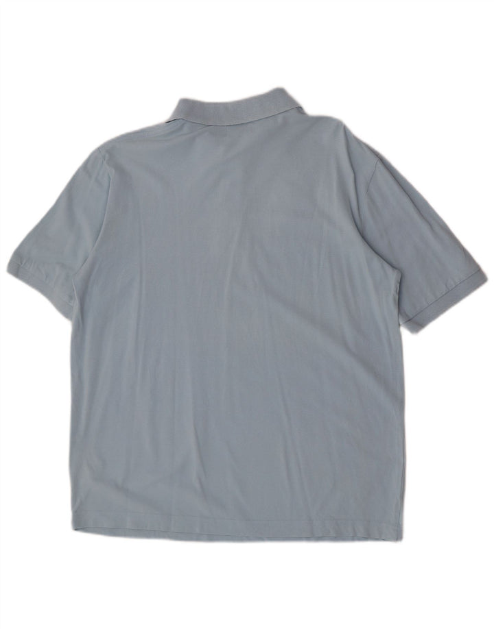 Polo Kappa Hombre Grande Azul Algodón