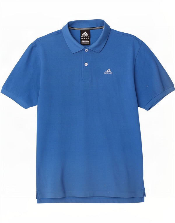 Adidas Hombre Clima 365 Polo Azul Medio Algodón