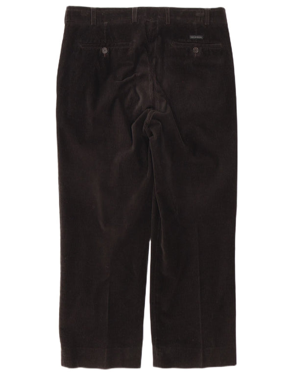 Paul & Shark Pantalones de pana elásticos para hombre IT 50 Large W34 L27 Negro