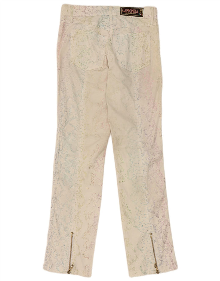 Cappopera Pantalones casuales para mujer IT 42 Medium W26 L29 Off White