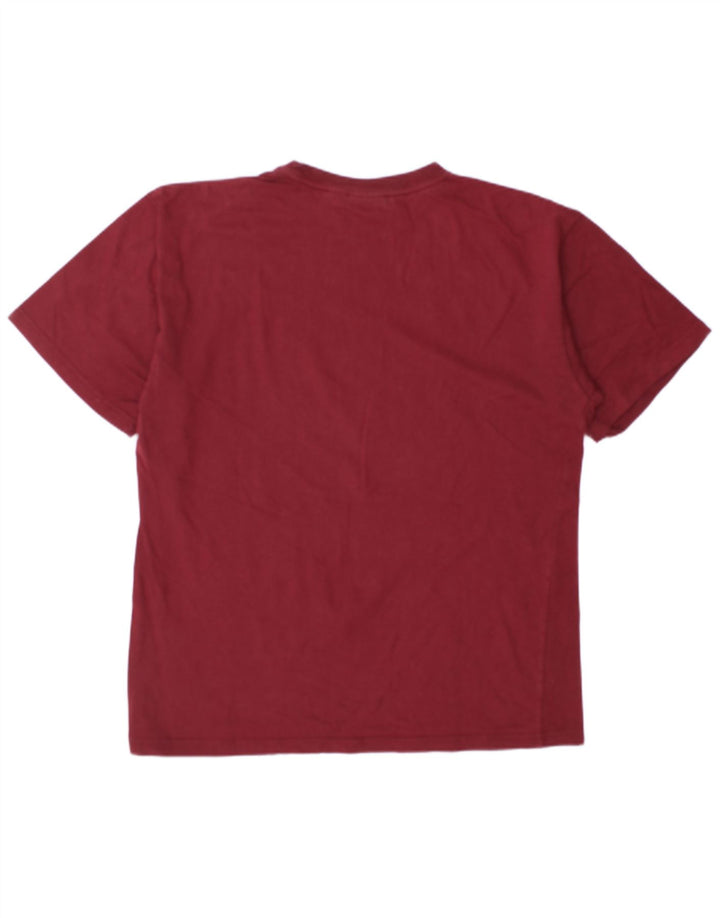 Camiseta Reebok Hombre Top Large Borgoña Algodón