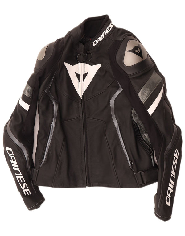 Chaqueta Biker De Cuero Dainese Mujer IT 42 Medium Cuero Biker Negro