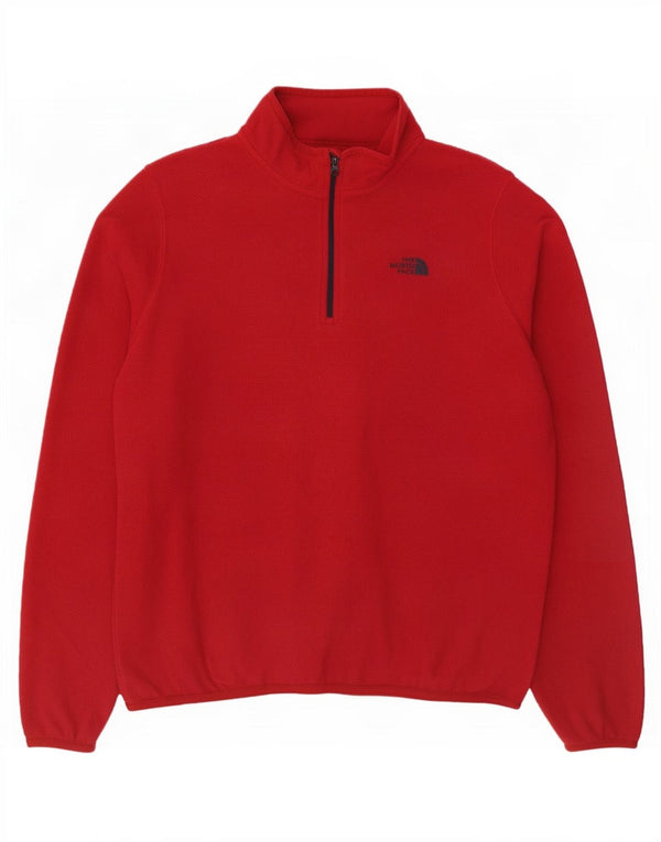 The North Face Jersey Polartec con Cremallera y Cuello para Mujer UK 40 Grande Rojo